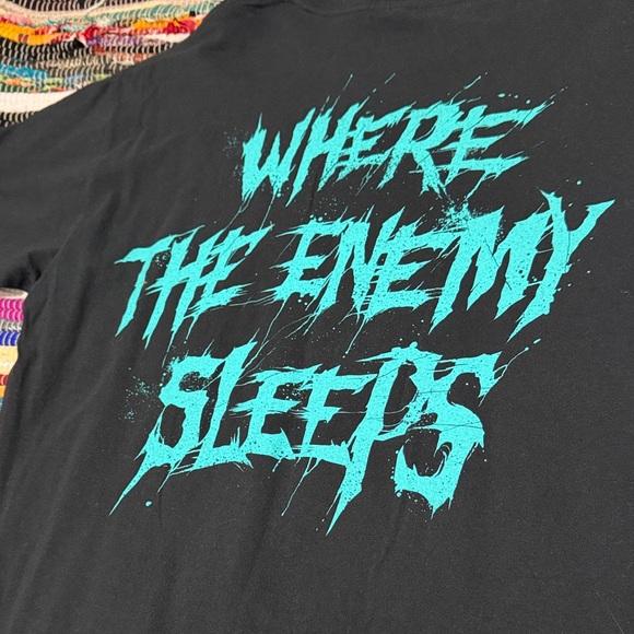 Kataklysm - “Where the Enemy Sleeps” Gildan Black T-Shirt - Picture 4 of 5